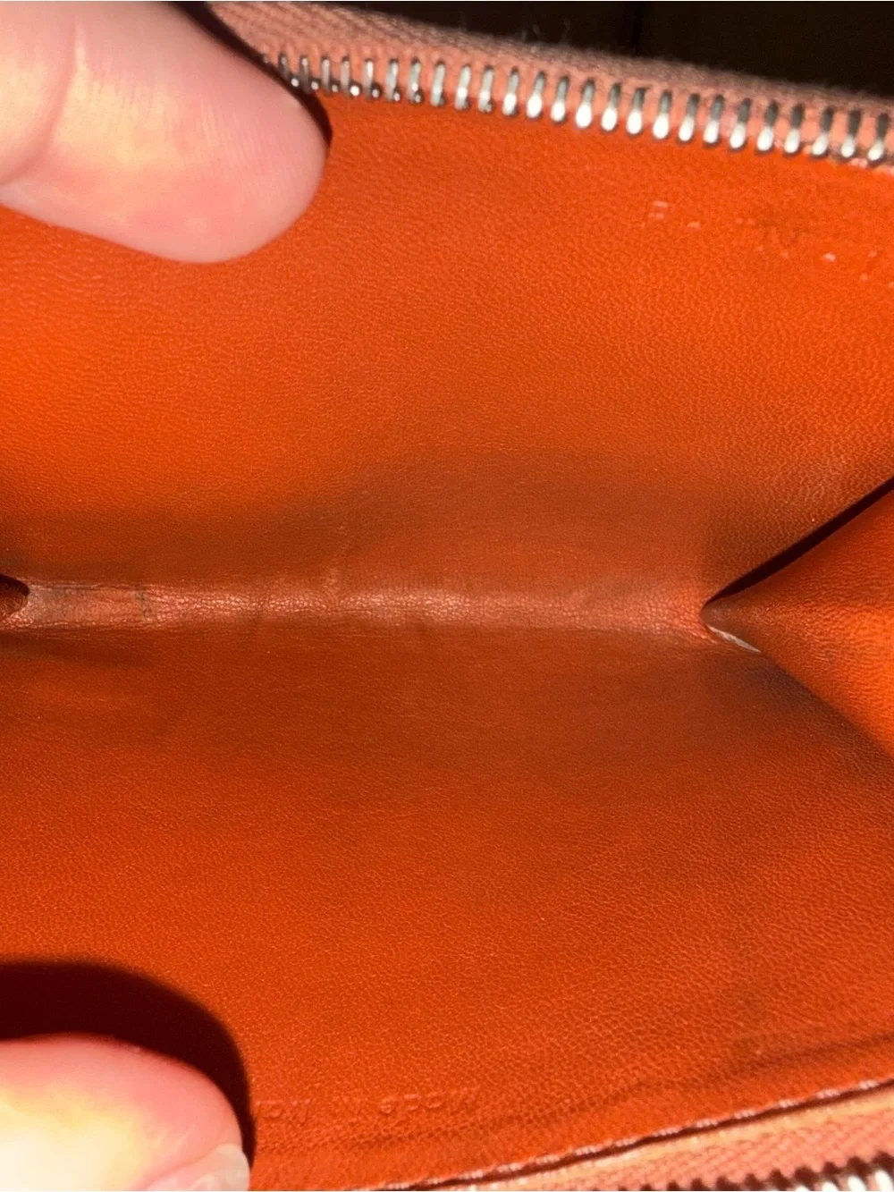 Celine Leather Zip Pouch